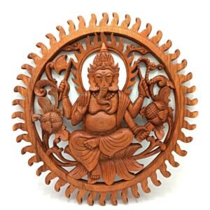 Prosperity Wall Panel Ganesh Suar Wood