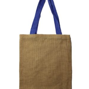 Spacious Eco Shopping Tote Jute Purple Handles