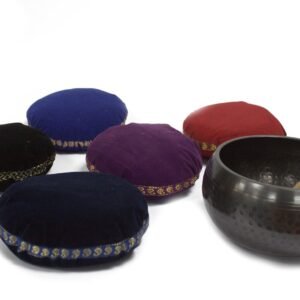 Harmonic Support Velvet Singing Bowl Cushion