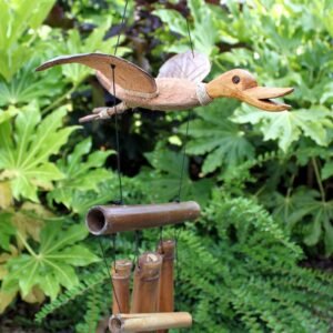 Soothing Garden Wind Chimes Coconut Duck