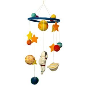 Soothing Nursery Felt Mobile Starman Planets