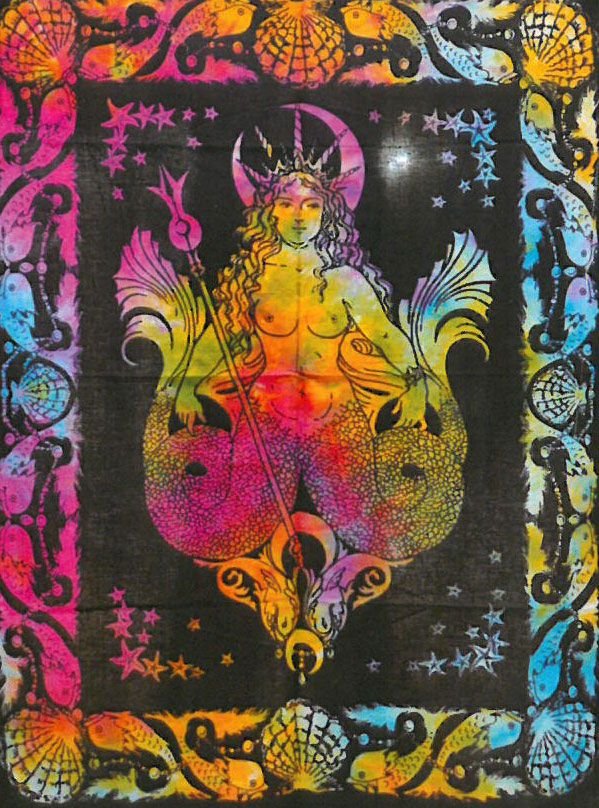 ocean dream cotton wall art mystic mermaid Ocean Dream Cotton Wall Art Mystic Mermaid