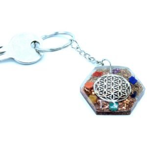 Sacred Geometry Orgonite Keyring Flower of Life