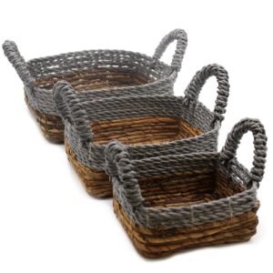 Serene Neutral Storage Baskets Banana Leaf Trio