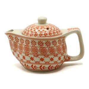 Warming Herbal Teapot Amber Glaze Ceramic