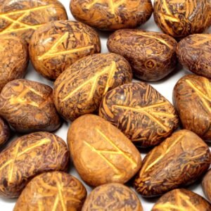 Mystic Insight Rune Stone Set Snake Jasper