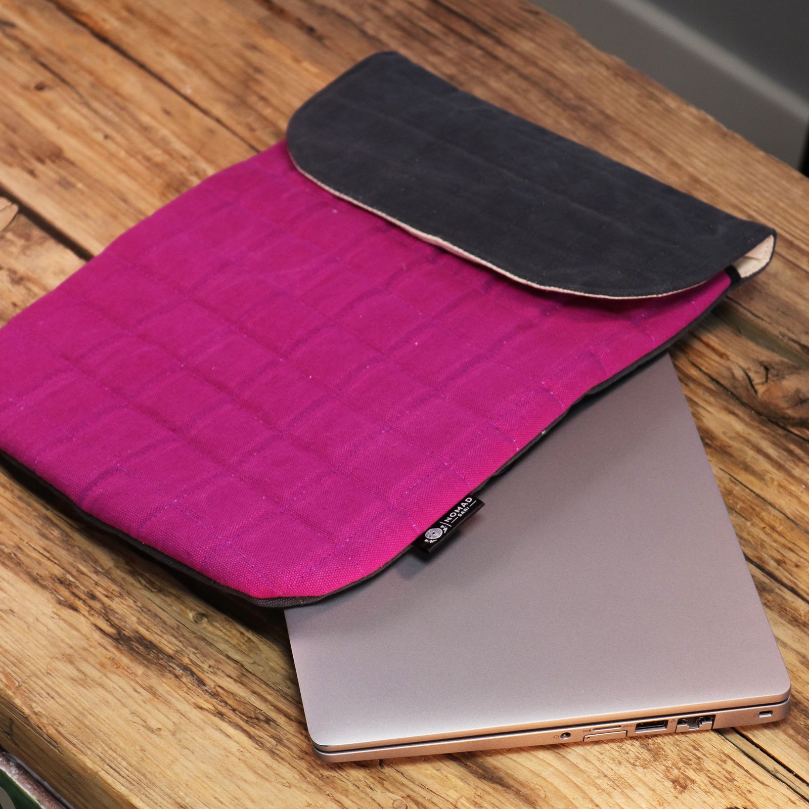 Žlté bavlnené polstrované puzdro na laptop 13 Žiarivé ochranné puzdro na laptop žltá bavlna – Obrázok 10