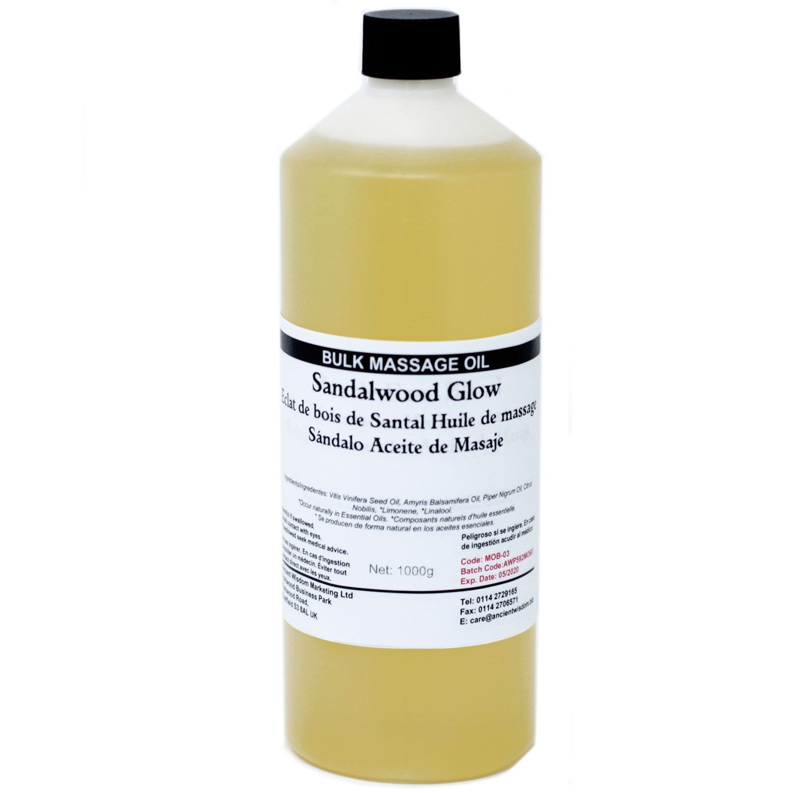 Vyživujúci masážny olej Sandalwood Glow Vyživujúci masážny olej na telo Sandalwood Glow