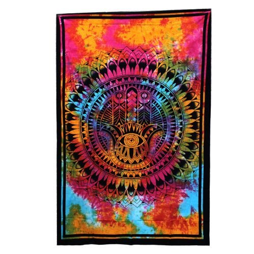 protective hamsa cotton wall tapestry bedspread Protective Hamsa Cotton Wall Tapestry Bedspread