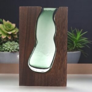 Versatile Glass Vase Terrarium Dark Tung Wood