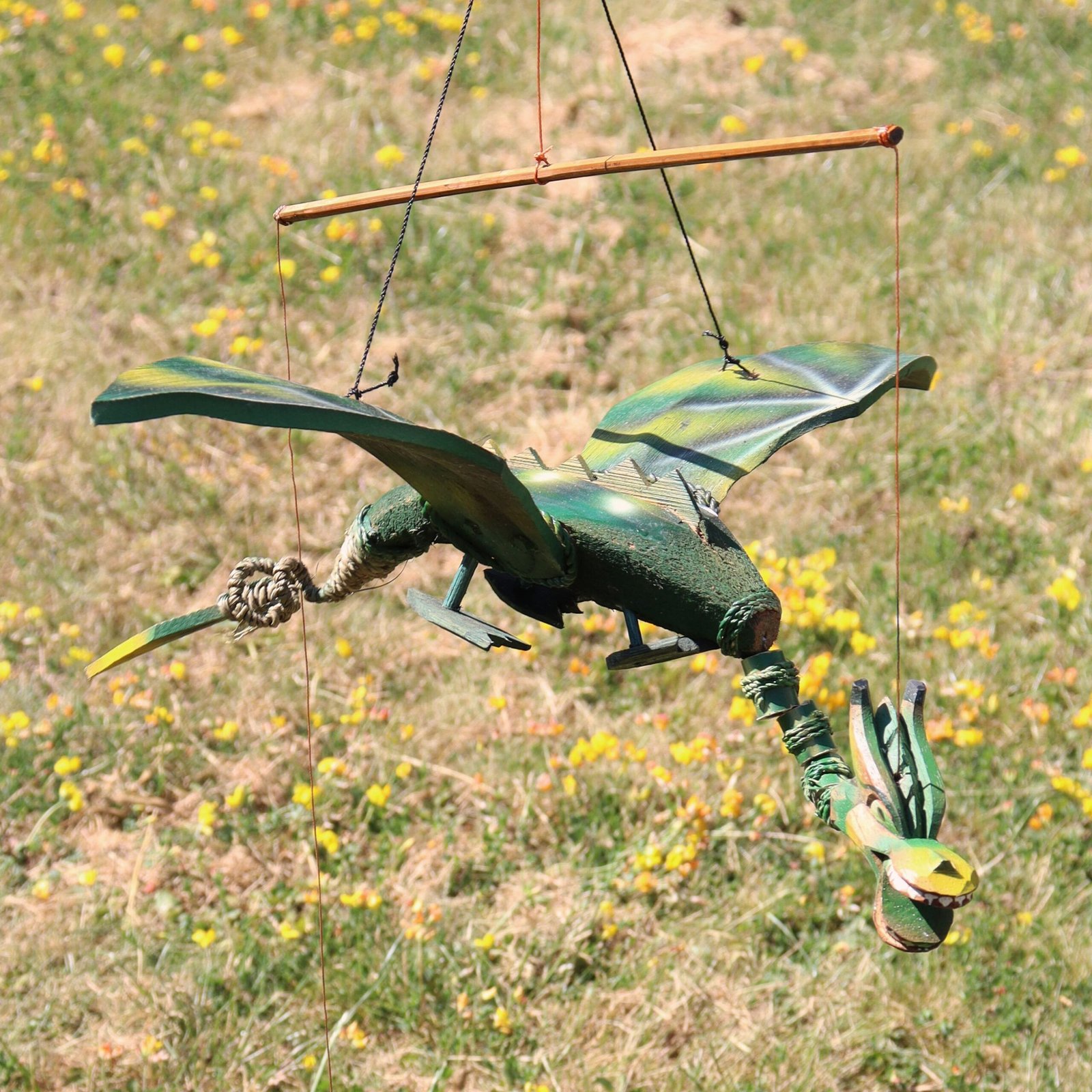 whimsical garden dragon mobile green coconut Whimsical Garden Dragon Mobile Green Coconut - Image 4