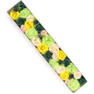 Spring Celebration Soap Flower Gift Box Yellow