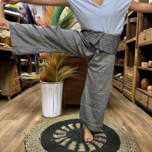 Grounded Calm Thai Fisherman Pants Mandala Grey