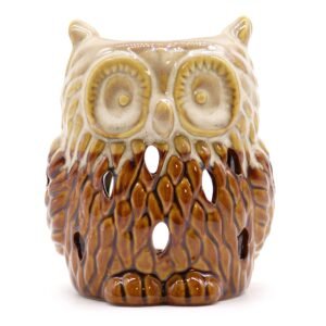 Cosy Rustic Owl Ceramic Oil Burner