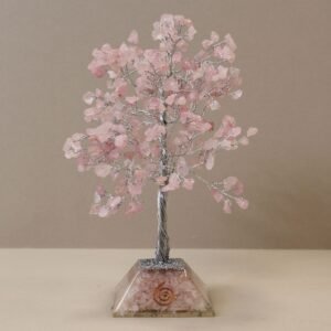 Grand Heart Harmony Gemstone Tree Rose Quartz