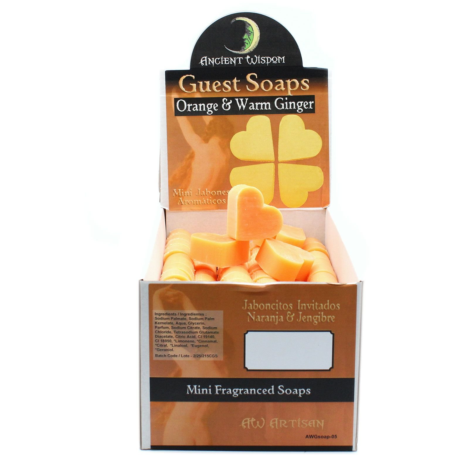 energising heart guest soaps orange ginger Energising Heart Guest Soaps Orange Ginger - Image 3