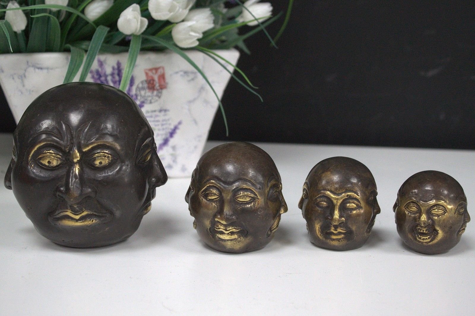 harmonising brass four-faced buddha statue Harmonising Brass Four-Faced Buddha Statue - Image 7
