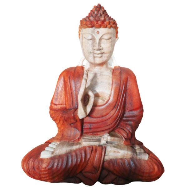 teaching wisdom hand carved buddha suar 30cm Teaching Wisdom Hand Carved Buddha Suar 30cm