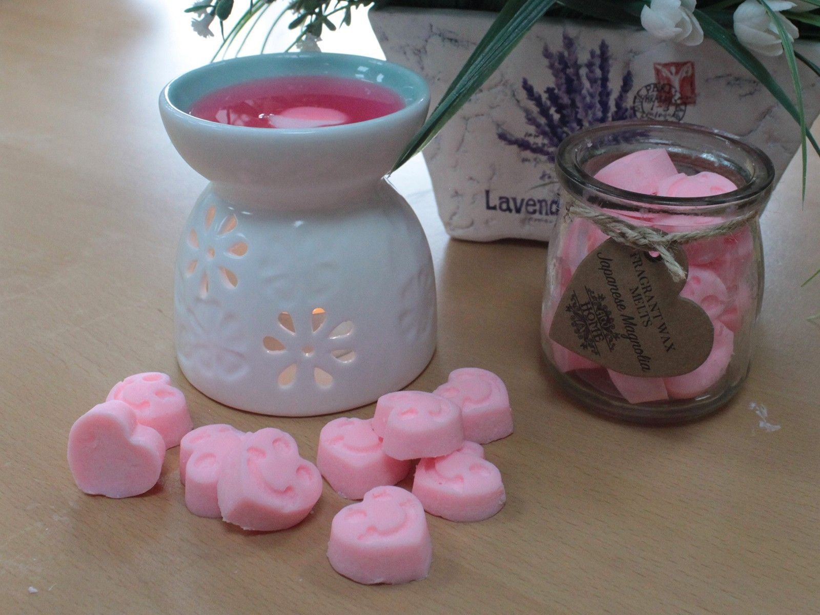 refreshing glow soy wax melt hearts peach Refreshing Glow Soy Wax Melt Hearts Peach - Image 6
