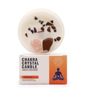 Sensual Sacral Chakra Crystal Soy Candle