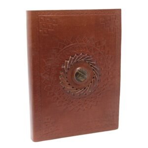 Intention Keeper Leather Notebook with Tiger Eye