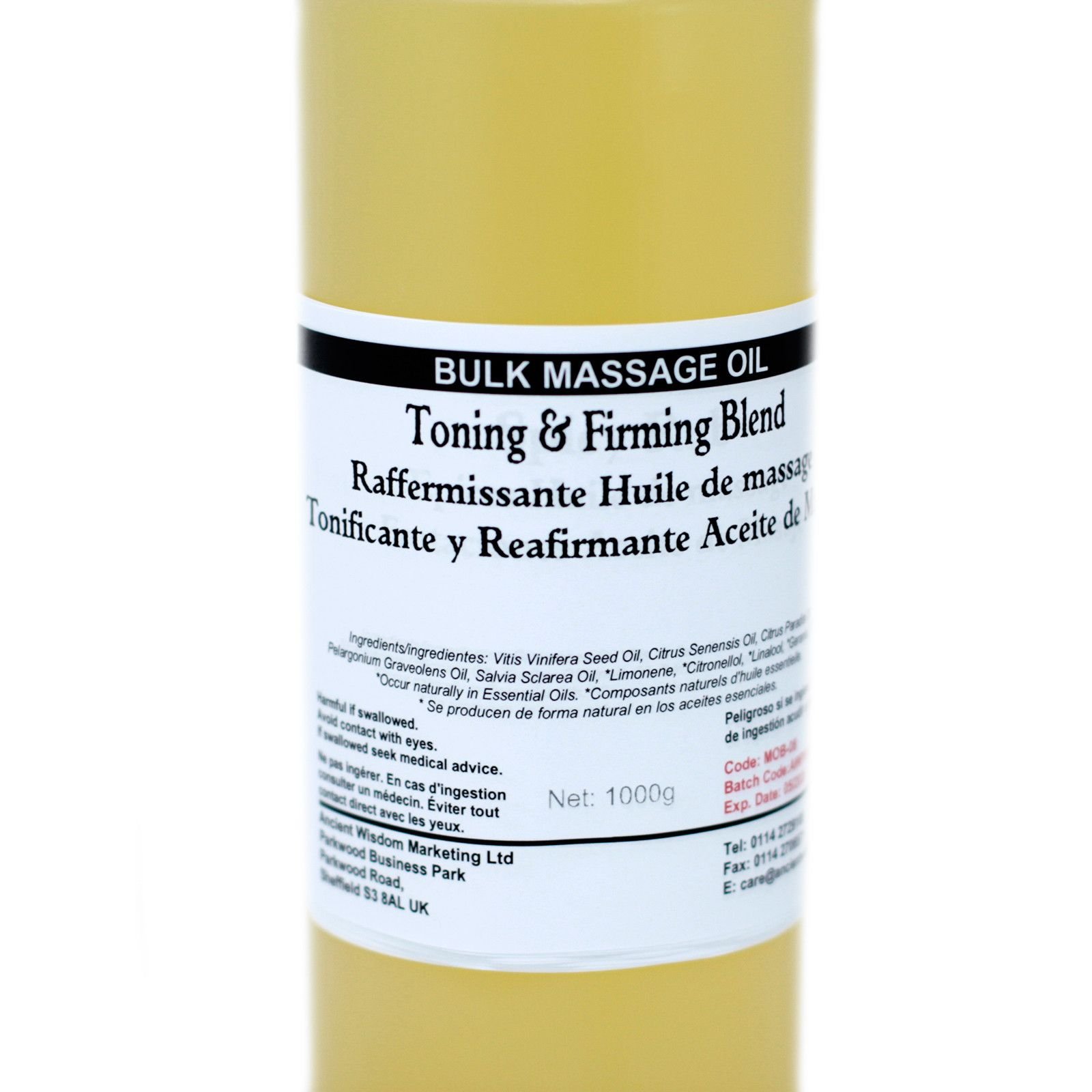 revitalising toning body massage oil firming Revitalising Toning Body Massage Oil Firming - Image 2
