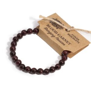 Vitality Power Bracelet Deep Blood Garnet