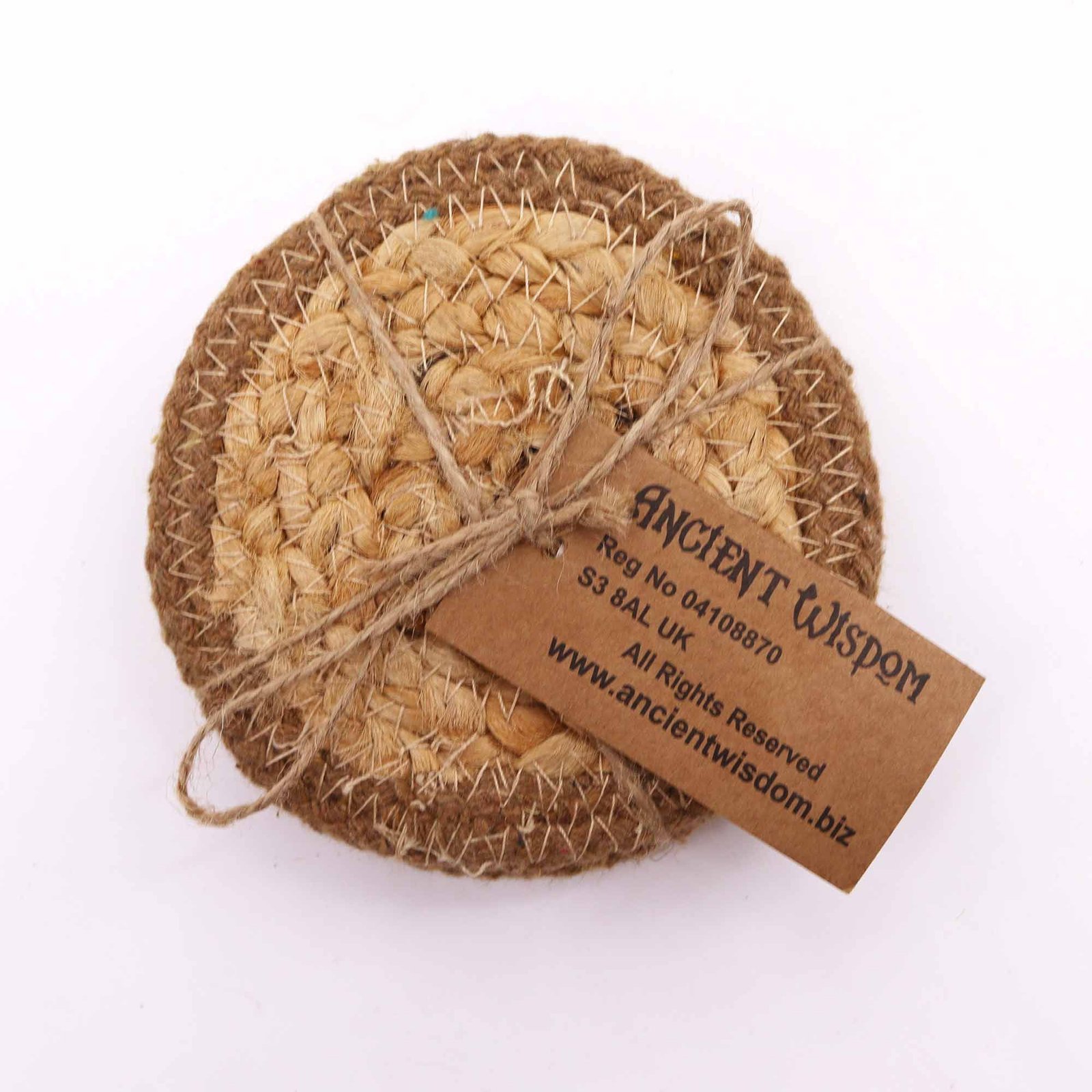 everyday protection coaster set natural jute cotton Everyday Protection Coaster Set Natural Jute Cotton - Image 2