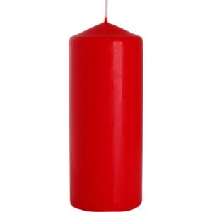 Enduring Celebration Unscented Pillar Candle Red 60x150