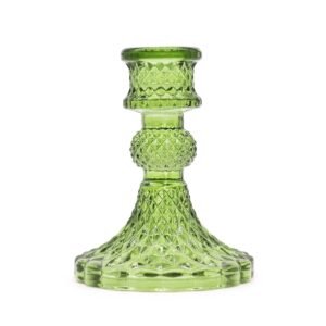Ambient Glow Glass Candle Holders Garden Jade