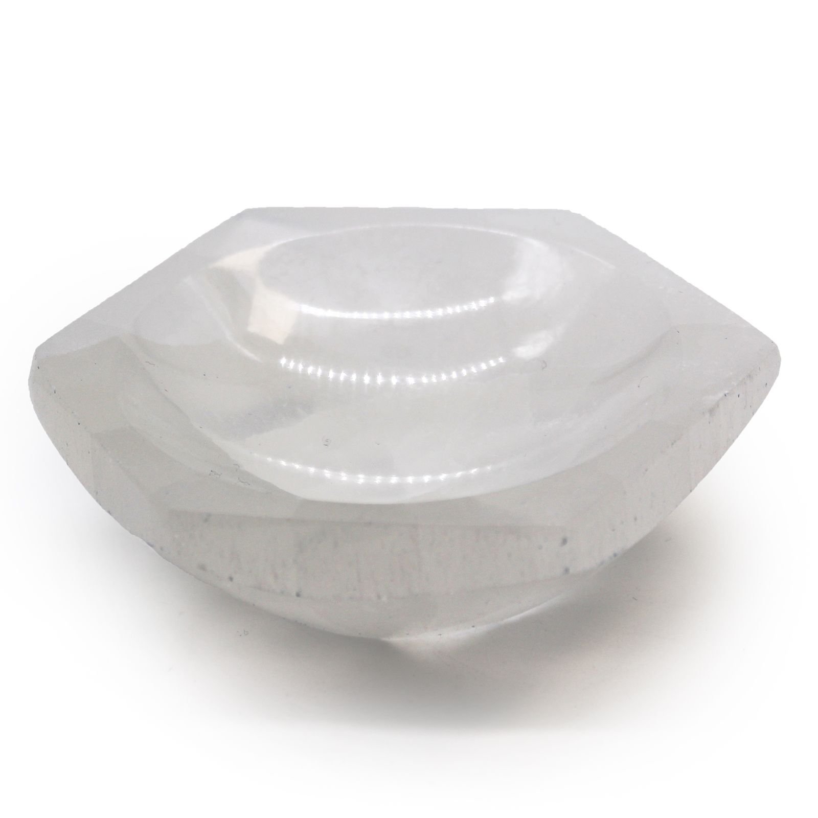 balancing geometry crystal bowl selenite hex Balancing Geometry Crystal Bowl Selenite Hex