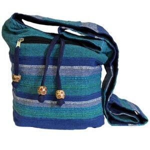 Everyday Travel Sling Bag Blue Rivers Canvas