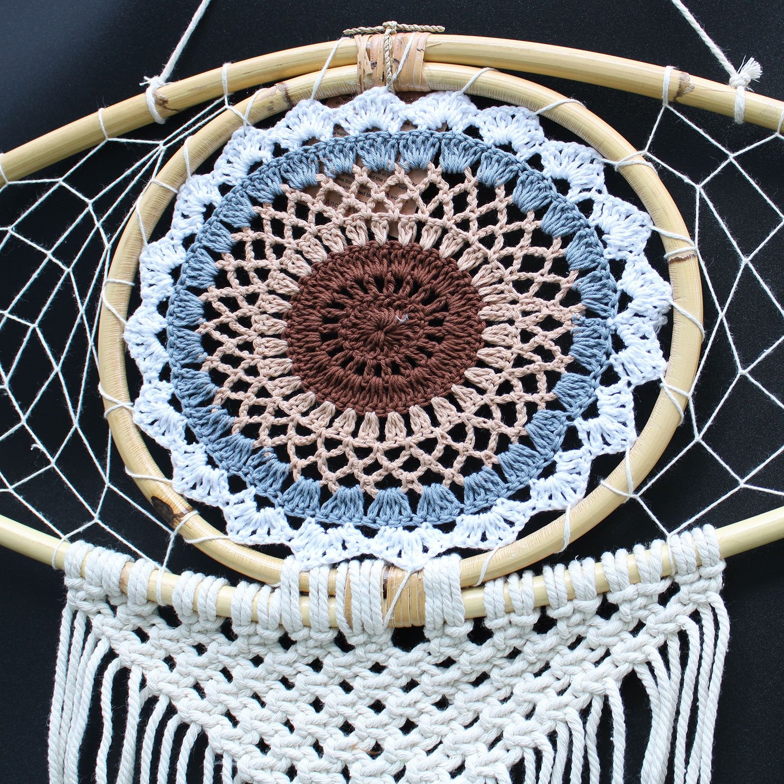 protection macrame dream catcher all-seeing eye Protection Macrame Dream Catcher All-Seeing Eye - Image 2