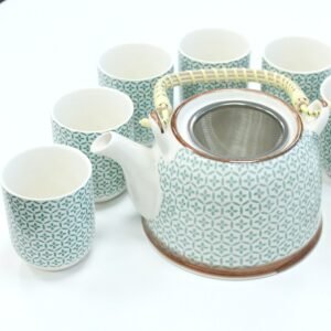 Balancing Tea Ritual Set Green Mosaic