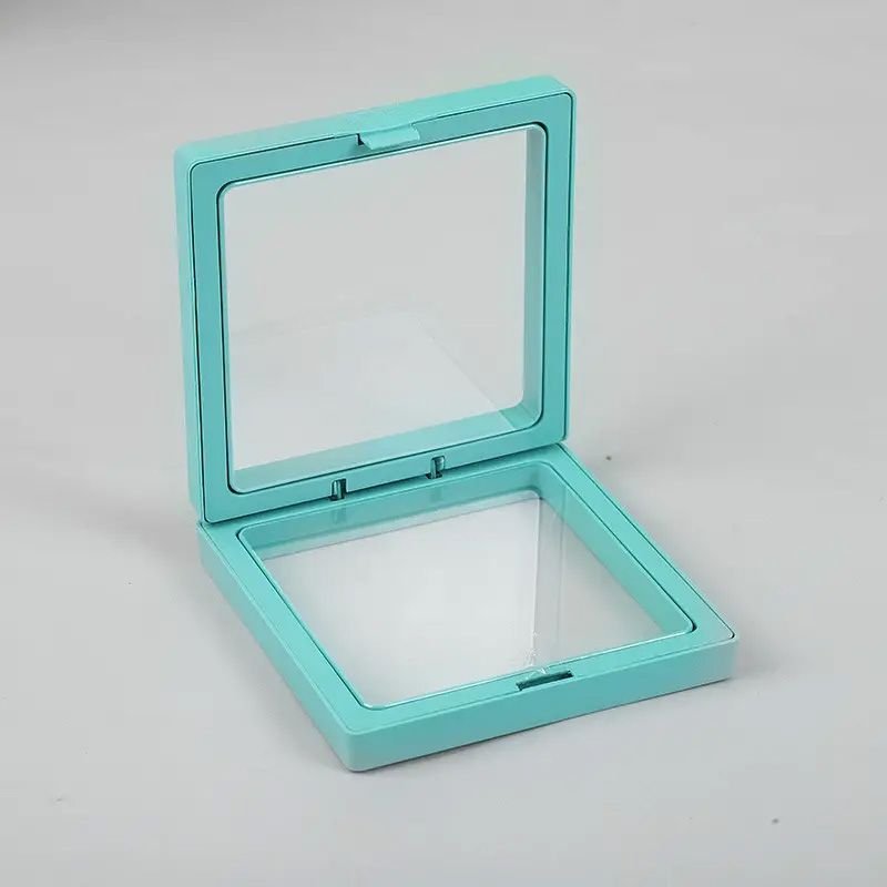 modern 3d floating display frame teal Modern 3D Floating Display Frame Teal