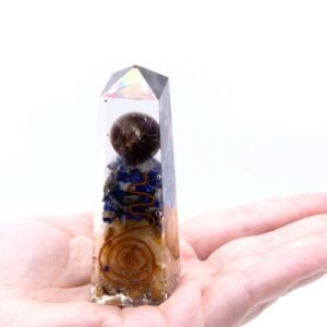 Clarity Orgonite Obelisk Lapis Copper Aventurine