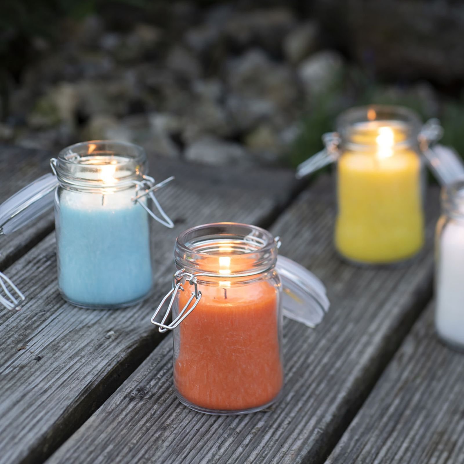calming glow olive wax candle turquoise breeze Calming Glow Olive Wax Candle Turquoise Breeze - Image 2