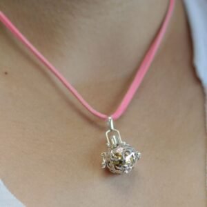 Guardian Angel Protection Bell Necklace Sterling Silver