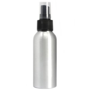Fine Mist Spray Bottle Brushed Aluminium 100ml