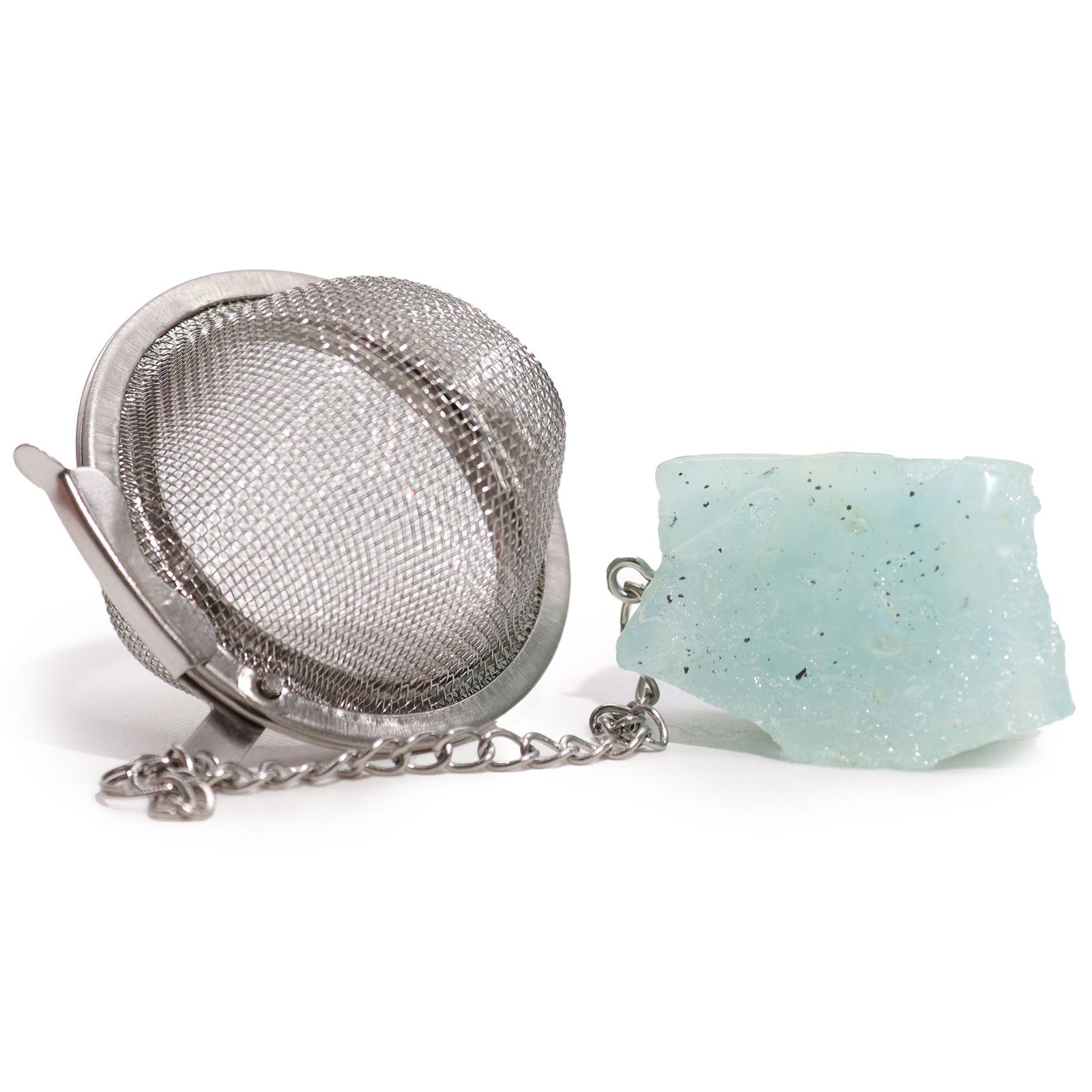 calming ritual tea strainer aquamarine crystal Calming Ritual Tea Strainer Aquamarine Crystal - Image 6