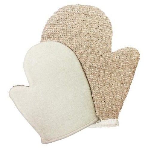 revitalising exfoliating bath mitt jute blend Revitalising Exfoliating Bath Mitt Jute Blend