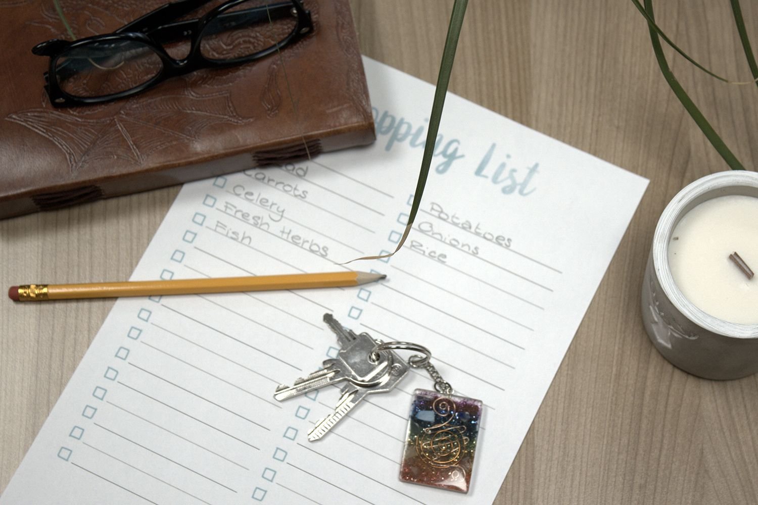 protective orgonite keyring with black tourmaline Protective Orgonite Keyring with Black Tourmaline - Image 6