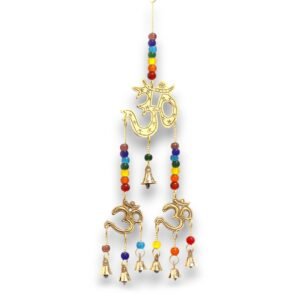 Chakra Harmony Brass Om Wind Chime