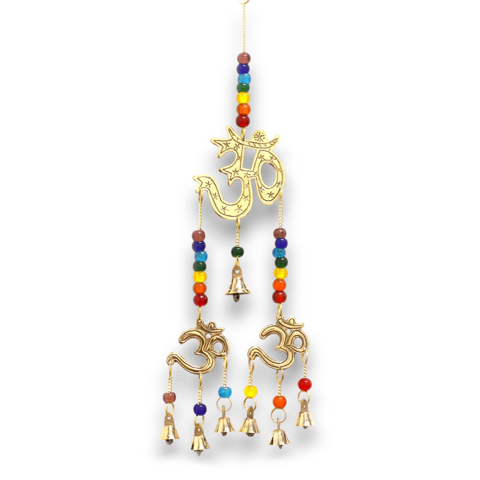 chakra harmony brass om wind chime Chakra Harmony Brass Om Wind Chime