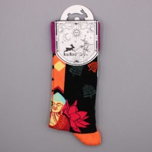 Mindful Comfort Bamboo Socks Pink Buddha Lotus