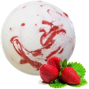 Comforting Tropical Bath Bomb with Strawberry Coconut