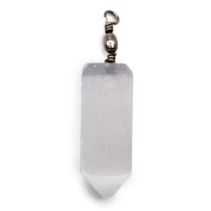 Clarity Obelisk Pendant Polished Selenite