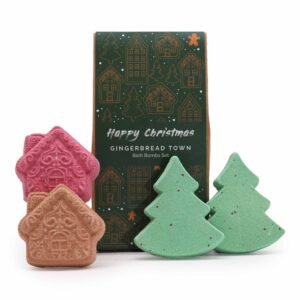 Festive Indulgence Bath Bomb Gift Set Gingerbread