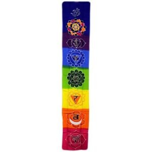 Vibrant Chakra Drop Banner Rainbow Batik