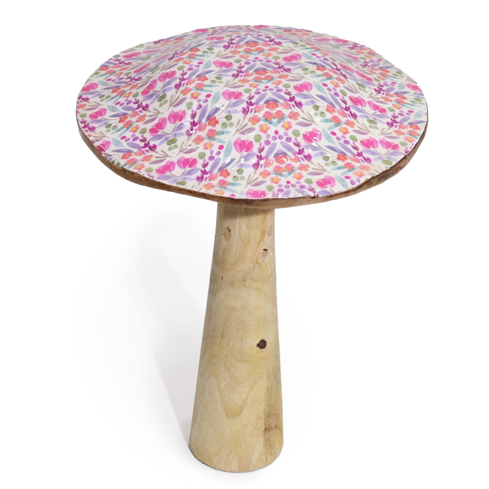 elegant floral large wooden mushroom centerpiece Elegant Floral Large Wooden Mushroom Centerpiece